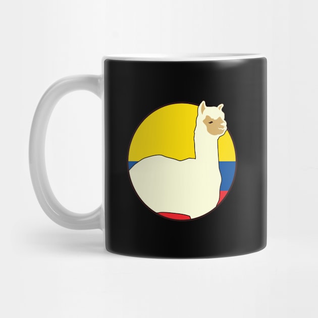 Ecuador Flag Alpaca Ecuadorian Quito South America Andes Condor by Shirtsurf